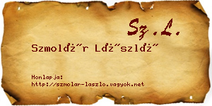 Szmolár László névjegykártya
